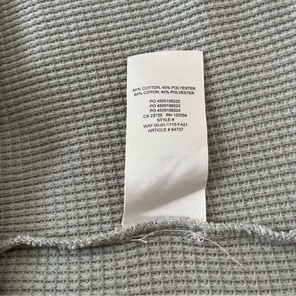 Aritzia Oversized Waffle Shirt - Picture 8 of 9